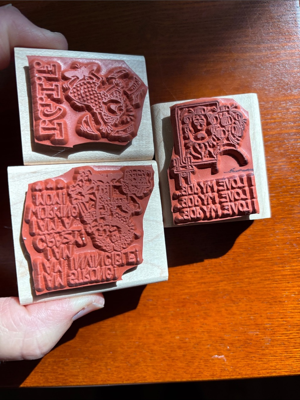 Stampin' Up! Stamp Set - “Working Woman” Wood Mounted RETIRED 1993 RARE - Picture 7 of 9